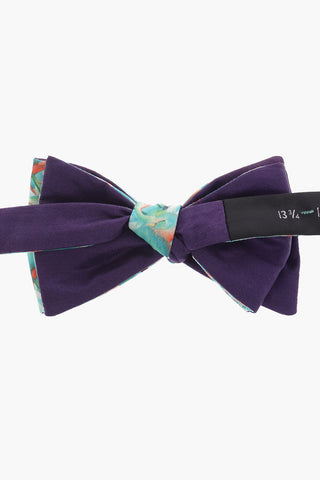 Printed Silk and Cotton Adjustable Classic Bow Tie