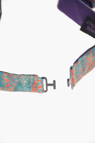 Printed Silk and Cotton Adjustable Classic Bow Tie
