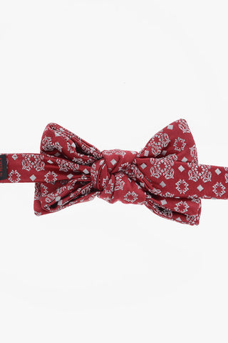 Silk Embroidered Adjustable Classic Bow Tie 