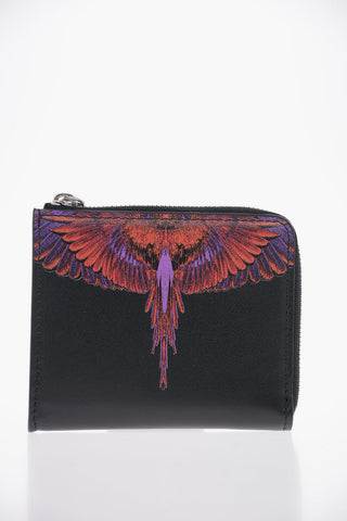 Leather RED WINGS Zip Around Mini Wallet