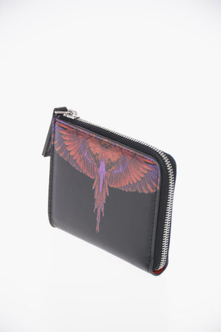 Leather RED WINGS Zip Around Mini Wallet