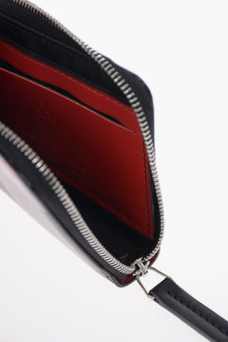 Leather RED WINGS Zip Around Mini Wallet