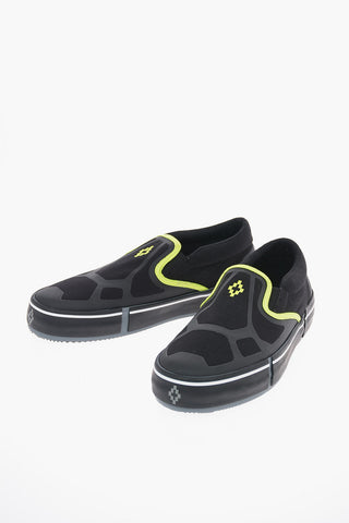 fluo details Canvas CROSS VULCANIZED Slip On Sneakers