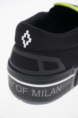 fluo details Canvas CROSS VULCANIZED Slip On Sneakers