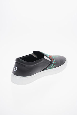 Leather GREEN WINGS Slip On Sneakers