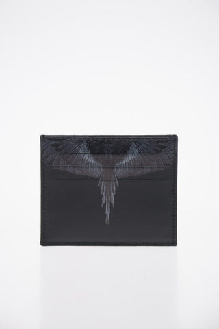 Leather BLACK WINGS Card Holder
