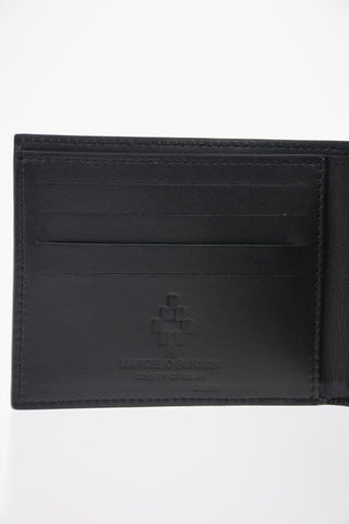 Leather BLACK WINGS Wallet with Chain
