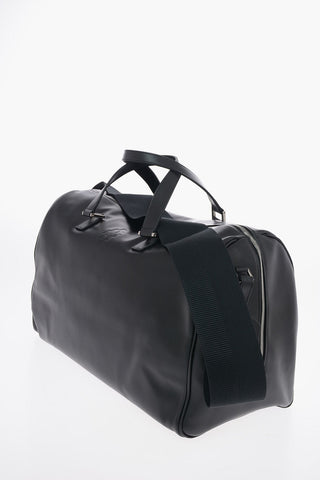 Leather EMBOSSED CROSS Duffle Bag
