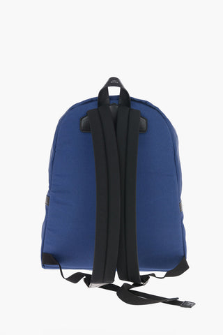 Fabric MY OWN WORST ENEMY Backpack with Leather Trimmings