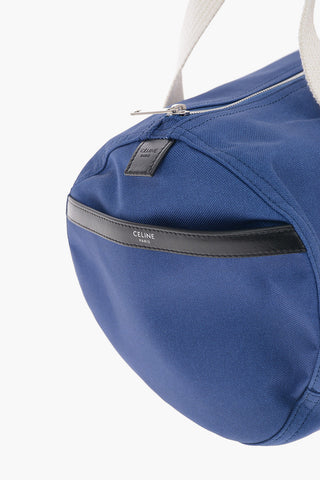 Fabric MY OWN WORST ENEMY Duffle Bag with Leather Details