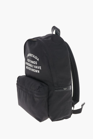 Fabric TRIOMPHE Backpack with Leather Trimmings