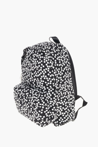 Printed Fabric TRIOMPHE Backpack with Leather Trimmings
