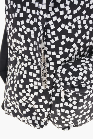 Printed Fabric TRIOMPHE Backpack with Leather Trimmings