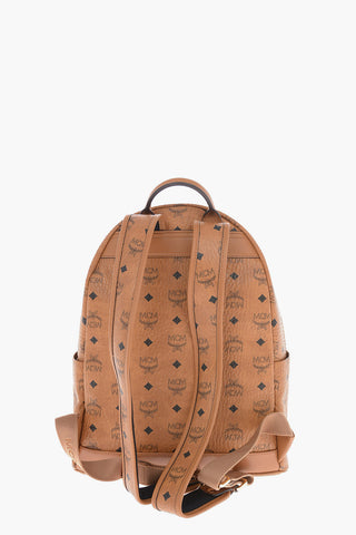 Logoed Leather TRIO Backpack with Removable Mini Shoulder Bag
