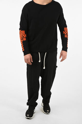 MM14 Embroidery Sleeve Sweatshirt