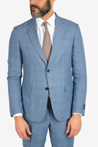 ZZEGNA District Check 2 Button Suit