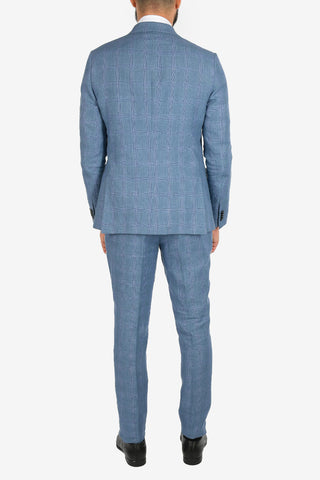 ZZEGNA District Check 2 Button Suit