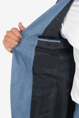 ZZEGNA District Check 2 Button Suit