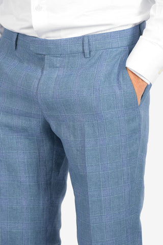 ZZEGNA District Check 2 Button Suit
