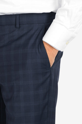 ZZEGNA Windowpane Check 2 Button Suit