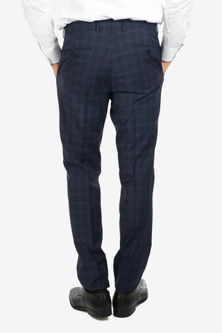 ZZEGNA Windowpane Check 2 Button Suit