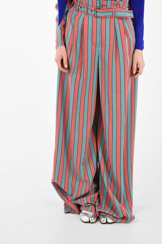 MM1 Pantalone Wide Leg a Righe