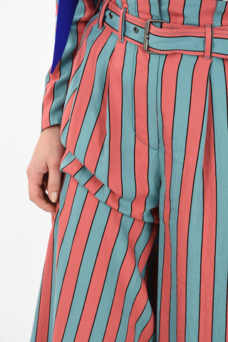 MM1 Pantalone Wide Leg a Righe