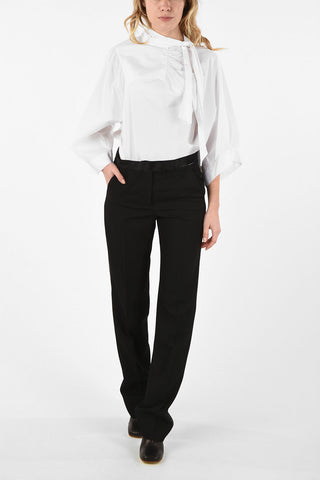 MM4 Cut Out Details Single Pleat Pants