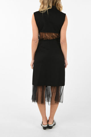 MM6 Wool Dress with Lace