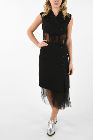 MM6 Wool Dress with Lace