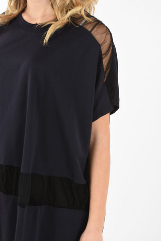 MM1 T-shirt con Dettagli Sheer