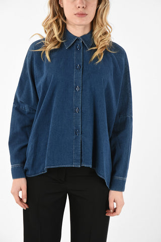 MM6 Flared Denim Shirt