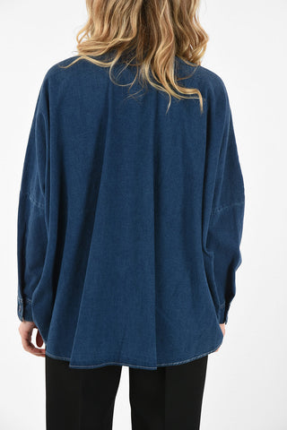 MM6 Flared Denim Shirt