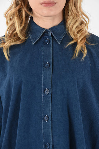 MM6 Flared Denim Shirt