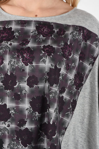 MM6 Floral Asymmetric Top