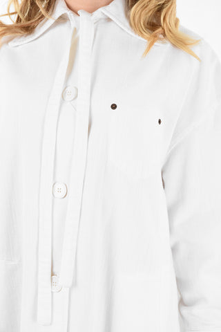 MM6 Camicia Oversize Tie Neck