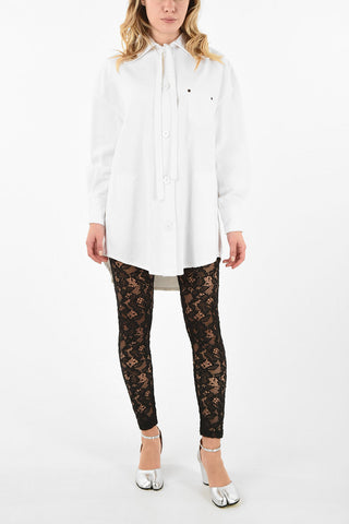 MM6 Camicia Oversize Tie Neck
