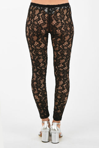 MM6 Macrame Lace Collant