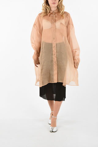 MM4 Camicia Sheer in Seta Oversize