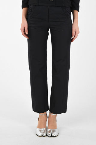 MM6 Pantalone Boot Cut con Zip Frontale