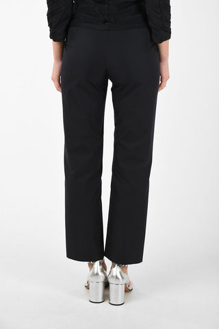 MM6 Pantalone Boot Cut con Zip Frontale