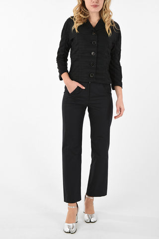 MM6 Pantalone Boot Cut con Zip Frontale