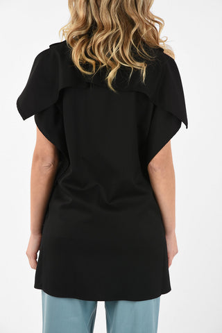 MM6 Plunging Neckline Asymmetrical Vest