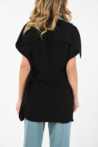 MM6 Lurex Asymmetrical Vest