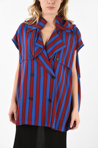 MM4 awning Striped Double Breasted Top