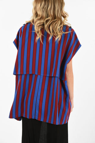 MM4 awning Striped Double Breasted Top
