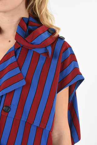 MM4 awning Striped Double Breasted Top
