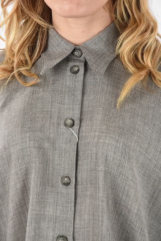 MM6 Virgin Wool Flared Shirt