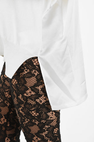 MM6 Side Split Asymmetrical Sweater