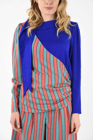 MM1 Asymmetrical Striped Top